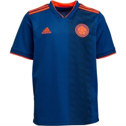 adidas Junior FCF Colombia Away Blue/Solar Red