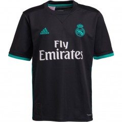 adidas Junior RMCF Real Madrid Away Jersey Black/Aero Reef
