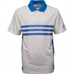 adidas Junior Climacool 3 StMerch Golf Polo White