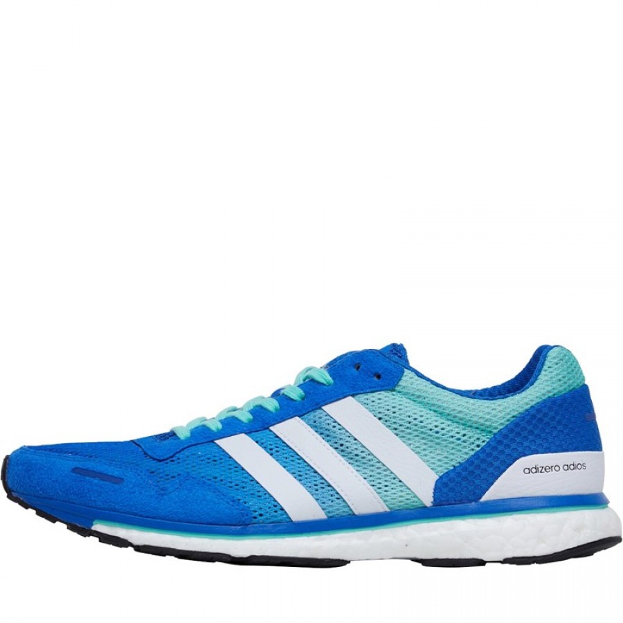 adidas adizero Adios 3 Blue White Easy Green
