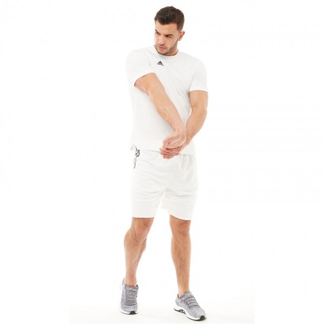 adidas Ekit Shooter BasketJersey White/Black