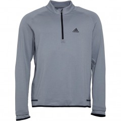 adidas Golf Climaheat Gridded 1/4 Mid Grey