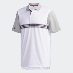 adidas Golf Ultimate365 3 StEngineered Polo White/Grey Two