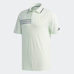 adidas Golf 3 Stripes Mesh Polo Aero Green