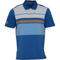 adidas Golf Ultimate365 Engineered Block Polo Trace Royal/Real Gold