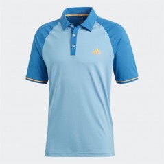 adidas Golf Climacool Athletic Raglan Polo Ash Blue/Trace Royal