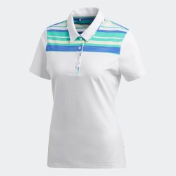 adidas Golf Ultimate365 Polo White/Hi-Res Green