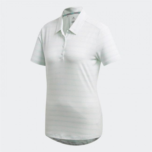 adidas Essentials 3-Stripes Golf Polo White/Hi-Res Green