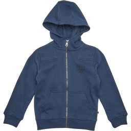 Farah Patched Hoodie Dark Denim