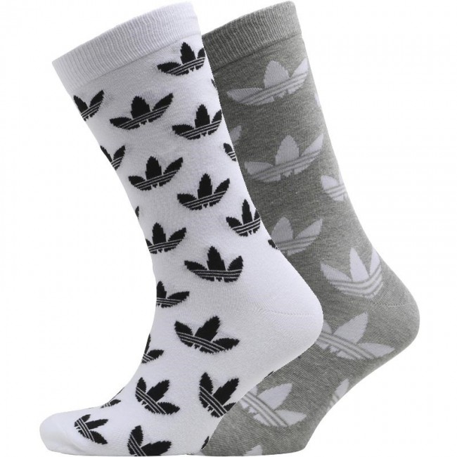 adidas Originals Trefoil Medium Grey Heather/White