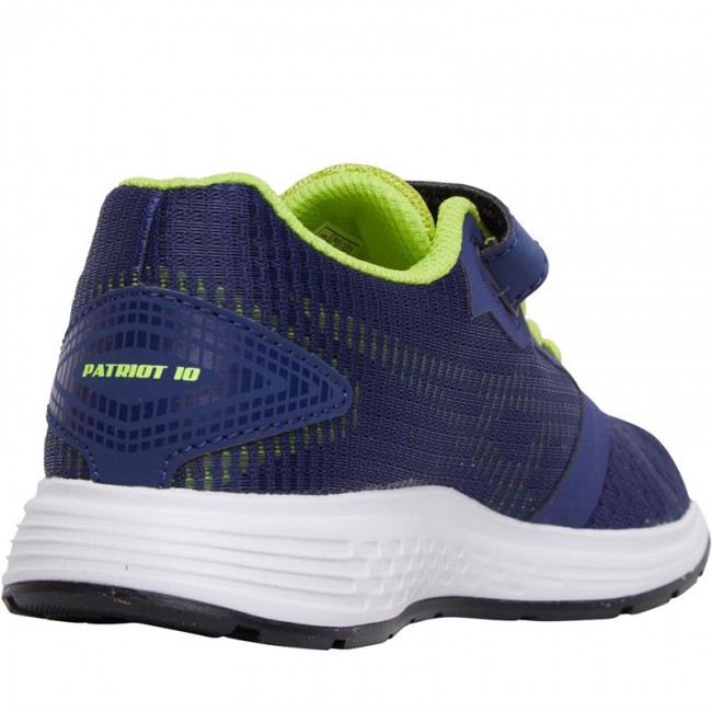 Asics Junior Patriot 10 PS Deep Ocean/Flash Yellow