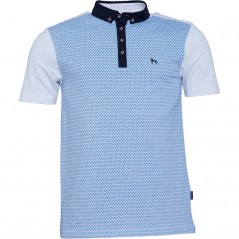 Bewley &amp; Ritch Portal Contrast Raglan Polo White