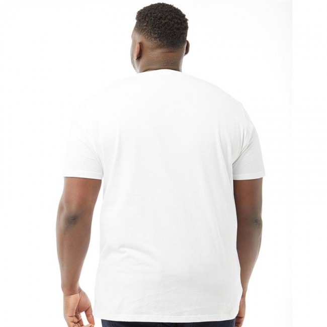 Ben Sherman Plus Size Check Target T-Bright White