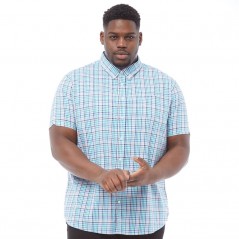 Ben Sherman Plus Size Poplin Check Mint