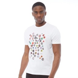 Ben Sherman Pin Badge T-White