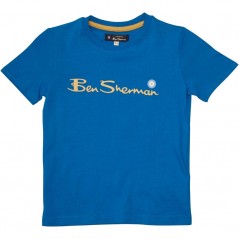 Ben Sherman Script Text T-Imperial Blue