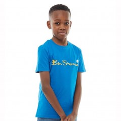 Ben Sherman Junior Script Text T-Imperial Blue