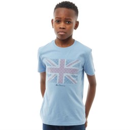 Ben Sherman Junior Textured Flag T-Allure Blue