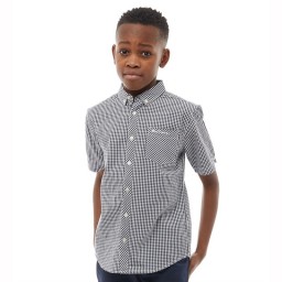 Ben Sherman Junior Classic Gingham Navy Blazer