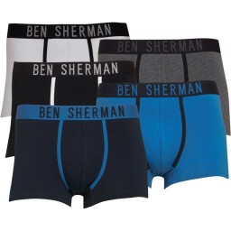 Ben Sherman Roman Boxer Black/White/Grey/Blue/Navy