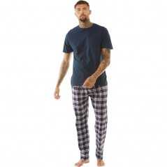 Brave Soul Set Navy/Wine Navy Check