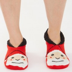 Brave Soul Santa Slipper Red