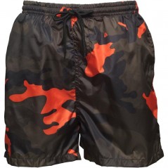 Brave Soul Junior Perth Camo Khaki/Orange Camo