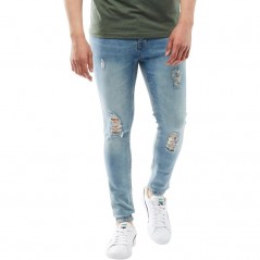 Brave Soul Statham Ripped Skinny Blue