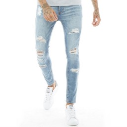 Brave Soul Leyland Ripped Skinny Blue