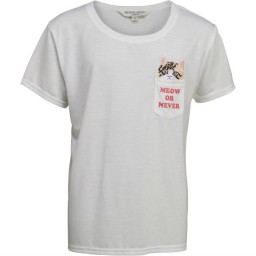 Brave Soul Junior Meow Or Never T-White