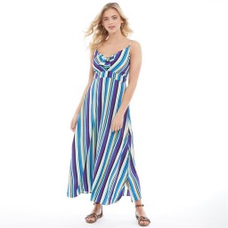 Brave Soul Kate Striped Maxi Multi