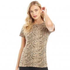 Brave Soul Dissnake T-Snake Print