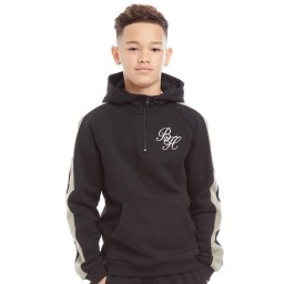 Beck And Hersey Junior Karter Hoodie Black/Sage