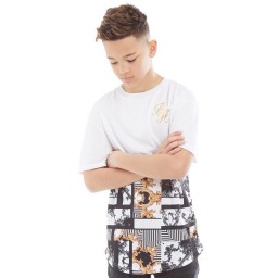 Beck And Hersey Junior Jasper T-White/Black/Gold Foil