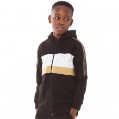 Closure London Junior Colour Block Hoodie Black/Gold/White