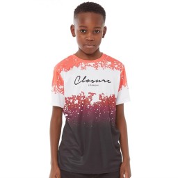 Closure London Junior Printed T-Red/Black