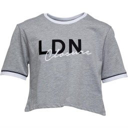 Closure London Junior Cropped T-Grey