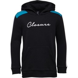 Closure London Junior Hoodie Black/Blue