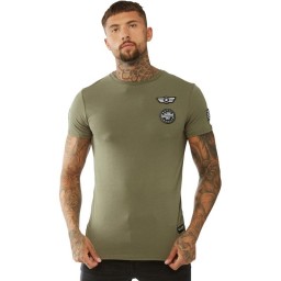 Closure London Military Badge T-Khaki