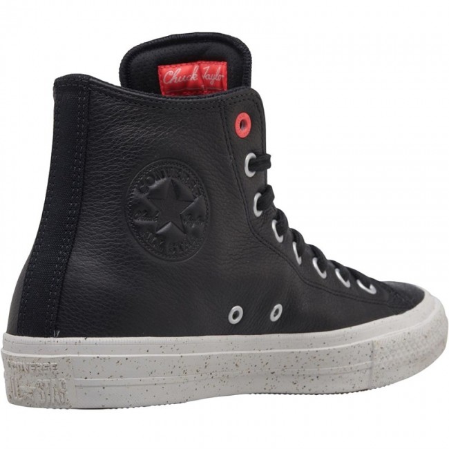 Converse Chuck Taylor All Star II Hi Black/Solar Red