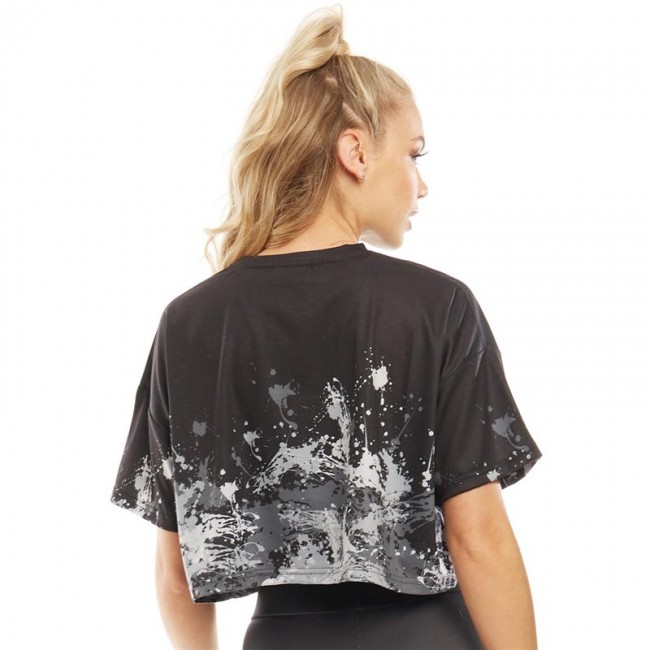 DFND London Art Crop T-Black
