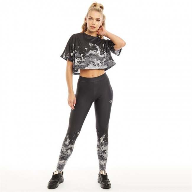DFND London Art Crop T-Black