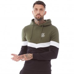 DFND London Chevron Hoodie Khaki/White/Black