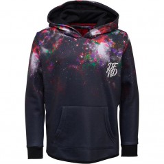 DFND London Junior Vast Hoodie Black/Red/Pink