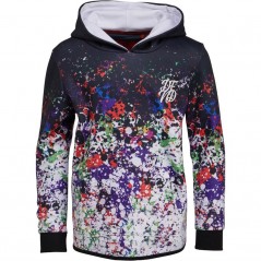 DFND London Junior Hazard Hoodie Black/Red/Purple