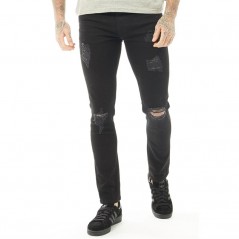 Firetrap Ripped Skinny Black