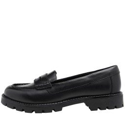 Fluid Junior Leather Cleated Sole Black