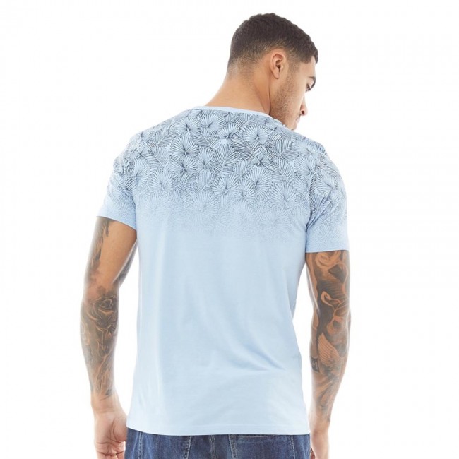 Fluid Gradient T-Powder Blue/Navy