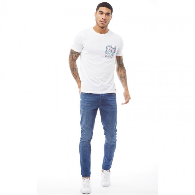 Fluid Pocket T-White