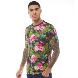 Fluid Tropical AOP T-Black/Multi